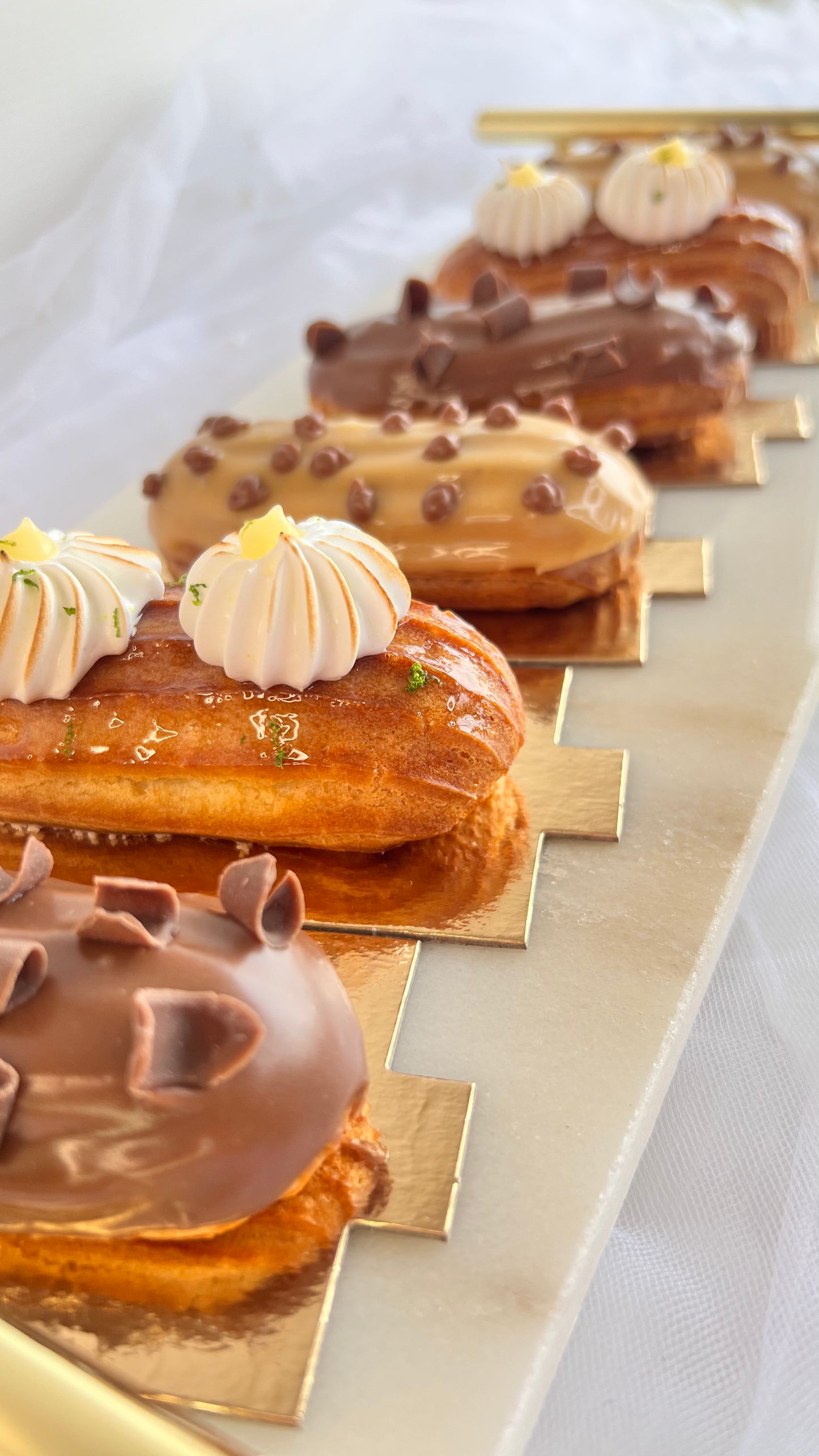 Mini Eclairs  | 25kr/stk. | Min. 12 stk.